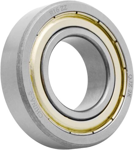 [2-pack] R16-ZZ-Deep Groove Ball Ball Ball Bearing 1 in x 2 in x 1/2 in (Id x od x width) | 25.4 مم × 50.8 مم × 12.7 ملم (عرض معرف X OD X) مع درع معدني مزدوج in Saudi Arabia