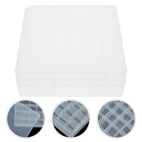 Frcolor Plastic Vinal Box 36 Grid Pill Pill Box حاوية تخزين شفافة مع شبكة واضحة عينة منظم حالة قارورة للمختبر زجاجة طب عينة 5 مل زجاجة in Saudi Arabia