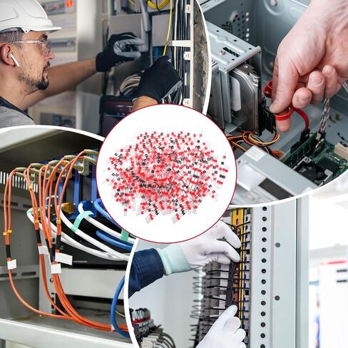 150PCS Red Solder Seal Wire Connectors, AWG 22-18 Heat Shrink Butt Connectors, Waterproof Terminals Solder Sleeve Wire Splice Connector for Automotive Marine Boat Wire Joint in Saudi Arabia