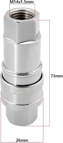 1pc m14x1.5mm تركيب الكربون الصلب الكربون و concient ضغط محول غسالة الغسالة لحديقة الحديقة in Saudi Arabia