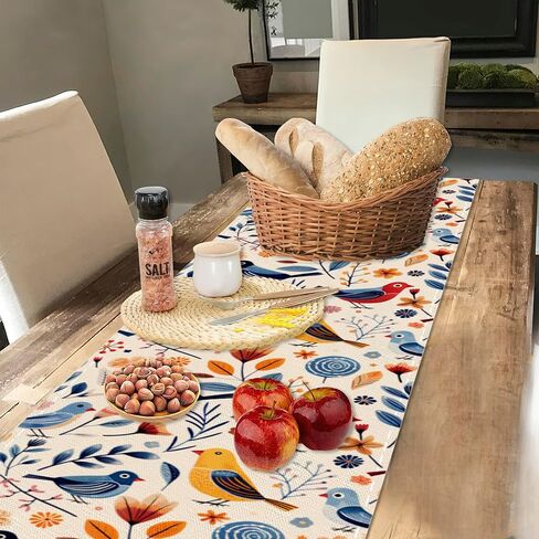 اليابانية الفاخرة الكرز طاولة طاولة عداء Lond Farmhouse Rustic Tablerunner لغرفة /مطبخ لقضاء العطلات ، 13 × 70 بوصة in Saudi Arabia