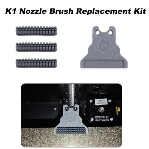 أداة تنظيف من الفوهة المكونة من 3 قطع من الفوهة المستهلكة لـ CREALTY K1 / K1C / K1 MAX 3D Associory Muzzle Briter Brategy Kit مع مكشطة فرشاة السيليكون لسرير طابعة ثلاثية الأبعاد (3) in Kuwait
