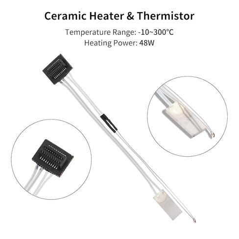 طابعة ثلاثية الأبعاد P1P/P1S استشعار درجة حرارة الثرمستور ومجموعة سخان خرطوشة ل BAMBU LAB P1P/P1S ، قطع الغيار السري in Kuwait