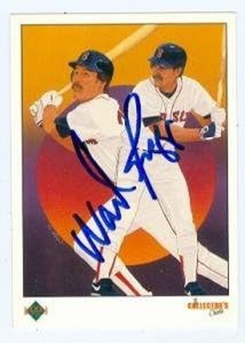 Wade Boggs بطاقة البيسبول الموقعة (بوسطن سوكس) 1989 Upper Deck #687 - بطاقات البيسبول الموقعة in Saudi Arabia