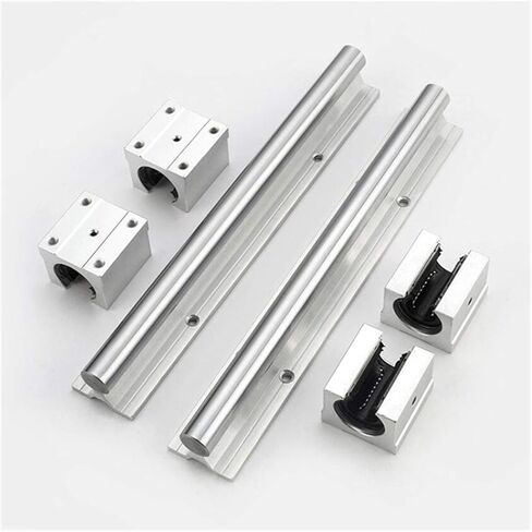 Professional 2PCS SBR12 دليل السكك الحديدية الخطي D12 300 400 500 600 1000 1200 1500 مم عمود السكك الحديدية الخطي 4PCS SBR12UU كتلة المحامل الخطي لـ CNC (1300 مم) in Saudi Arabia
