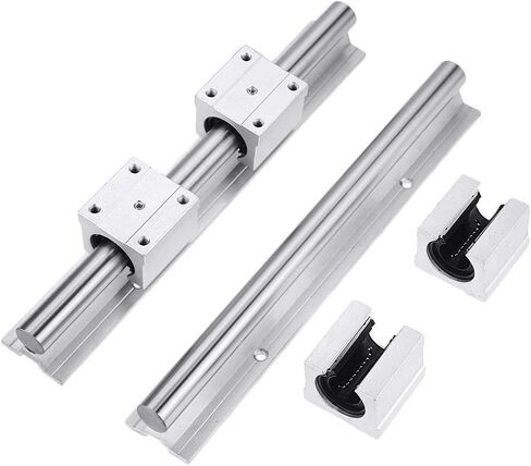 Professional SBR12 SBR16 SBR20 دليل خط السكة الحديد طول 300-1500 مم مع 4PCS SBR12UU SBR16UU SBR20UU كتلة محمل خطية (مع 4PCS SBR12UU ، 1000 مم) in Saudi Arabia