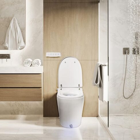 BidetMate 6000 Series Intelligent Bidet Japanese Toilet Combination – Hands-Free Open/Close toilet and bidet – Instant Heated Water, Dryer, & Seat – Quick Drying Cyclone-Dri, Auto Flush, Night Light in Saudi Arabia