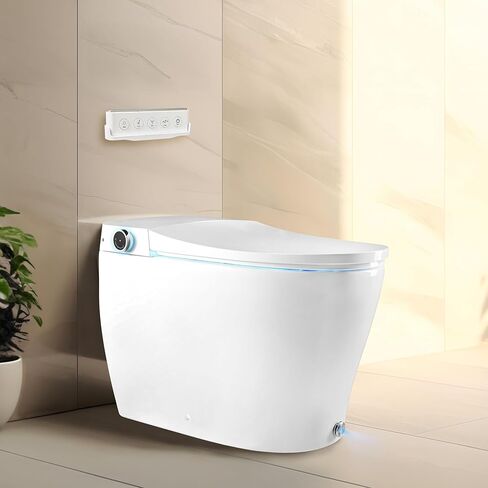 BidetMate 6000 Series Intelligent Bidet Japanese Toilet Combination – Hands-Free Open/Close toilet and bidet – Instant Heated Water, Dryer, & Seat – Quick Drying Cyclone-Dri, Auto Flush, Night Light in Kuwait