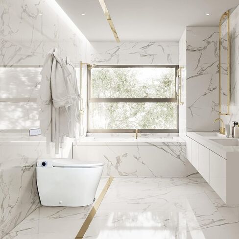 BidetMate 6000 Series Intelligent Bidet Japanese Toilet Combination – Hands-Free Open/Close toilet and bidet – Instant Heated Water, Dryer, & Seat – Quick Drying Cyclone-Dri, Auto Flush, Night Light in Kuwait