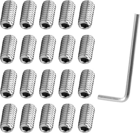 20pcs 155023 Replacement Screw Kit for Moen Faucets, Stainless Steel 155023 Screw Kit with Hex Wrench for Home Kitchen Bathroom Faucet Handle Repairs in Saudi Arabia