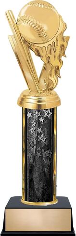 جائزة قابلة للتخصيص 11 "Softball Fireball Black Star Trophy ، Engrave الآن in Saudi Arabia