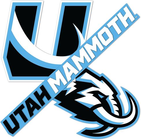 Desert Cactus Utah Mammoth Sticker NHL Team National Hockey League Vinyl Decal Laptop Water Bottle Car Scrapbook (Type 5-1) in Saudi Arabia