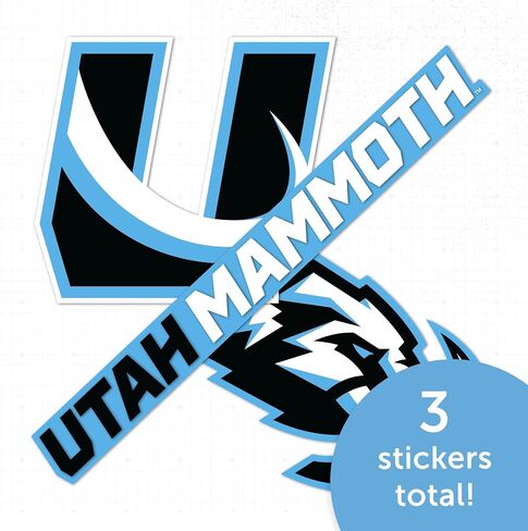 Desert Cactus Utah Mammoth Sticker NHL Team National Hockey League Vinyl Decal Laptop Water Bottle Car Scrapbook (Type 5-1) in Saudi Arabia