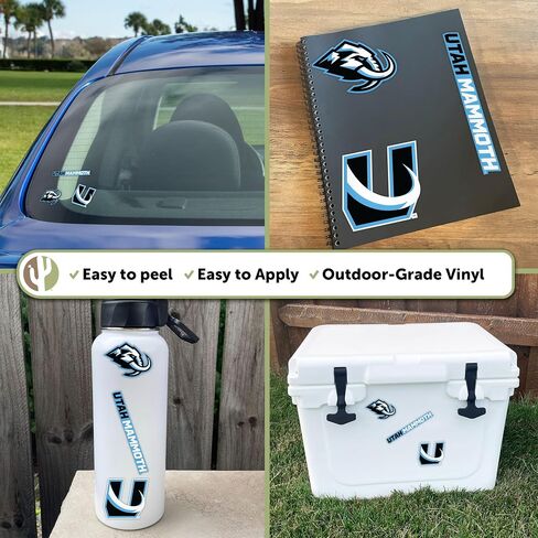 Desert Cactus Utah Mammoth Sticker NHL Team National Hockey League Vinyl Decal Laptop Water Bottle Car Scrapbook (Type 5-1) in Saudi Arabia