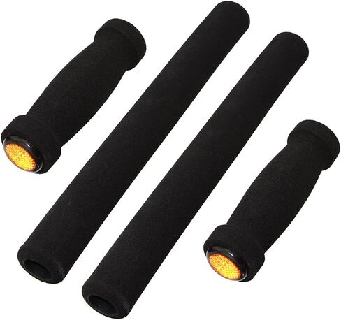 Cruisers Foam Grips 4-Piece Set Black. Bike Grips, Bicycle Grips, lowrider Grips, Beach Cruiser Grips, Mountain Bike Grips in Saudi Arabia