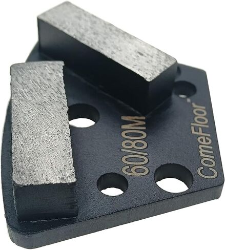 Trapezoid Diamond Metal Grinding Shoes for Concrete Floor, Compatible with ASL/Warrior/Iron Horse Grinders, 16 Grit Medium Bond, 9PCS in Saudi Arabia