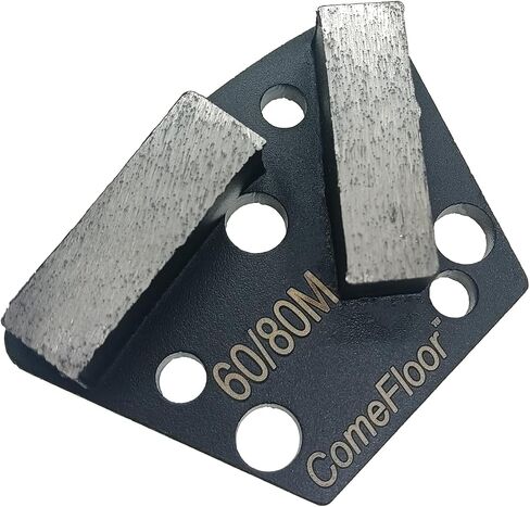 Trapezoid Diamond Metal Grinding Shoes for Concrete Floor, Compatible with ASL/Warrior/Iron Horse Grinders, 16 Grit Medium Bond, 9PCS in Saudi Arabia