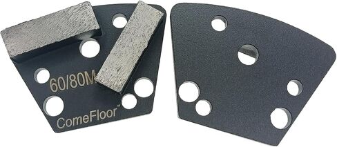 Trapezoid Diamond Metal Grinding Shoes for Concrete Floor, Compatible with ASL/Warrior/Iron Horse Grinders, 16 Grit Medium Bond, 9PCS in Saudi Arabia