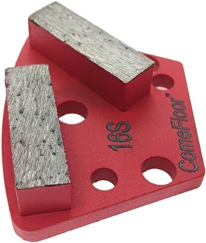 Trapezoid Diamond Metal Grinding Shoes for Concrete Floor, Compatible with ASL/Warrior/Iron Horse Grinders, 16 Grit Medium Bond, 9PCS in Saudi Arabia