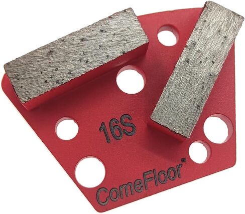 Trapezoid Diamond Metal Grinding Shoes for Concrete Floor, Compatible with ASL/Warrior/Iron Horse Grinders, 16 Grit Medium Bond, 9PCS in Saudi Arabia