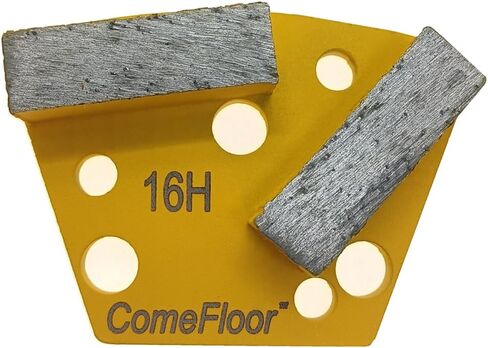 Trapezoid Diamond Metal Grinding Shoes for Concrete Floor, Compatible with ASL/Warrior/Iron Horse Grinders, 16 Grit Medium Bond, 9PCS in Saudi Arabia
