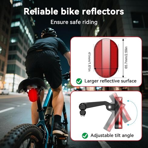 2025 New Upgraded Bike Mount Holder Compatible with Samsung Smart Tag 2 & Air Tag & Moto Tag, Hidden Bicycle Seat Mount, Bike Reflectors with Anti-Theft Security Screws, Waterproof GPS Tracker Case in Saudi Arabia
