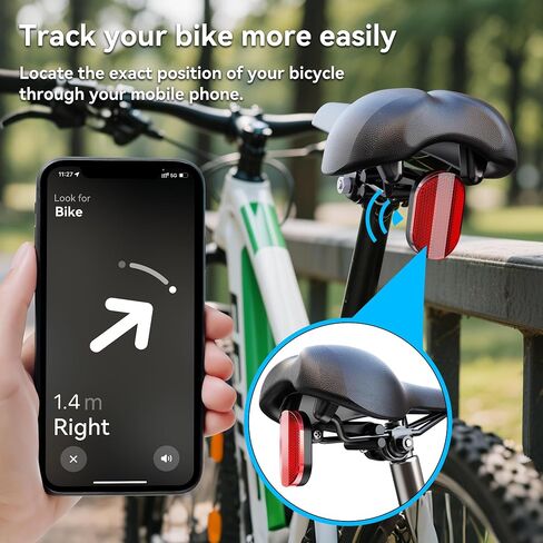 2025 New Upgraded Bike Mount Holder Compatible with Samsung Smart Tag 2 & Air Tag & Moto Tag, Hidden Bicycle Seat Mount, Bike Reflectors with Anti-Theft Security Screws, Waterproof GPS Tracker Case in Saudi Arabia