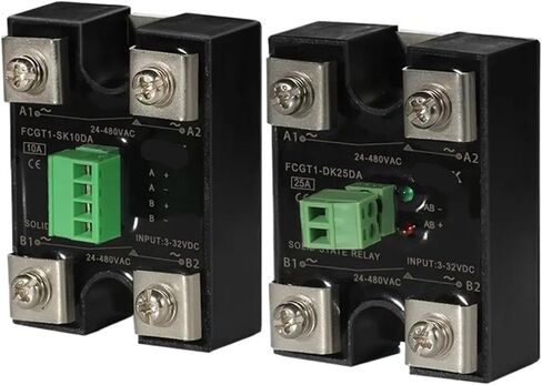 10A 25A 40A 60A 80A Dc Control Ac Dual Control Dual/Single Output Control Single Phase Solid State Relay 1Pcs(Single Output 25A) in Saudi Arabia