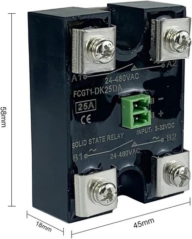 10A 25A 40A 60A 80A Dc Control Ac Dual Control Dual/Single Output Control Single Phase Solid State Relay 1Pcs(Single Output 25A) in Saudi Arabia