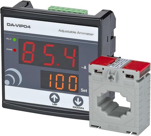 DA-VIP04 Digital Adjustable Overcurrent Ammeter 0.1-999A with Alarm 1Pcs(CT 50A) in Saudi Arabia