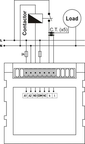 DA-VIP04 Digital Adjustable Overcurrent Ammeter 0.1-999A with Alarm 1Pcs(CT 50A) in Saudi Arabia