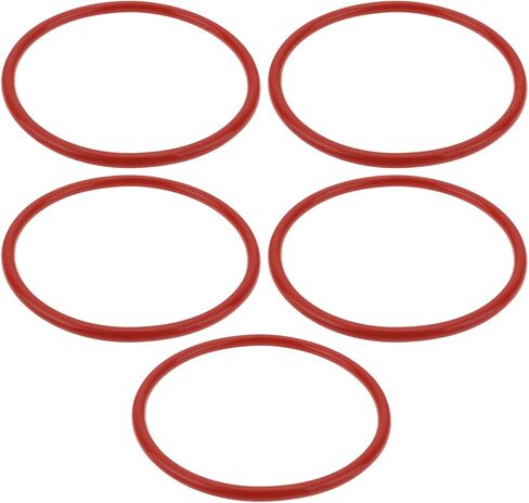 eMagTech 5Pcs O-Ring Belt Drill Press Replacement Compact Drill Belt for Mini Bench Drill 76x68x4mm Red Vulcanized Polyurethane Rubber in Saudi Arabia