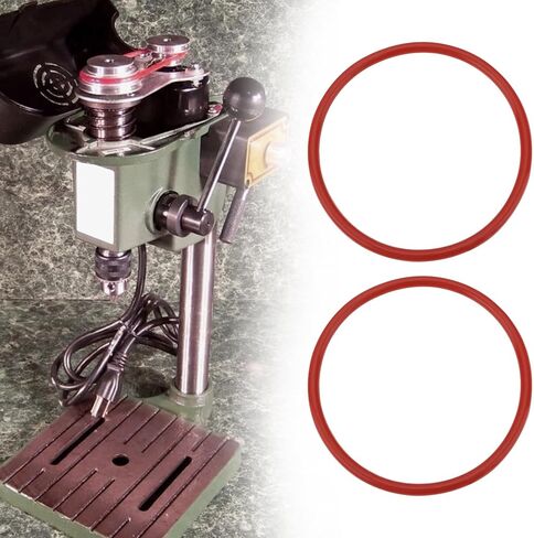 eMagTech 5Pcs O-Ring Belt Drill Press Replacement Compact Drill Belt for Mini Bench Drill 76x68x4mm Red Vulcanized Polyurethane Rubber in Saudi Arabia