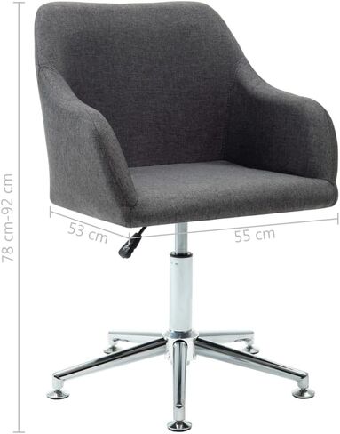Dining Chair Set of 2 Taupe Fabric, Kitchen Modern Chairs, Solid Modernas Table for Living Room, Comfortable Plywood & Steel Standard Furniture in Saudi Arabia