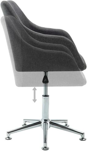 Dining Chair Set of 2 Taupe Fabric, Kitchen Modern Chairs, Solid Modernas Table for Living Room, Comfortable Plywood & Steel Standard Furniture in Saudi Arabia
