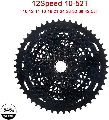 Generic Sunshine 10-52T 12 Speed MTB Cassette, Fits XD Hub Eagle SX NG GX XX1, Black in Saudi Arabia
