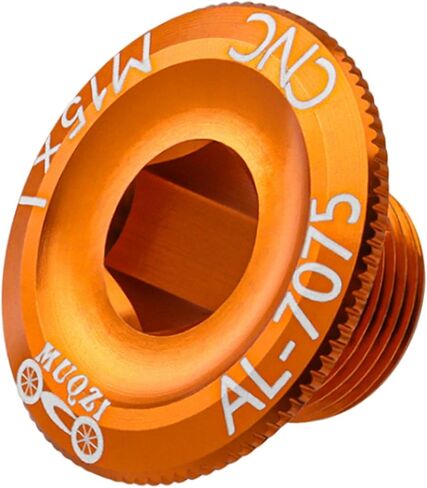 2xBike Crankset Bolts, Crank Cover, Metal Lightweight Cranket Crank Arm Bolt Crankset Screw Fixing Bolt for BMX, Road Bikes, Orange, 3 in Saudi Arabia