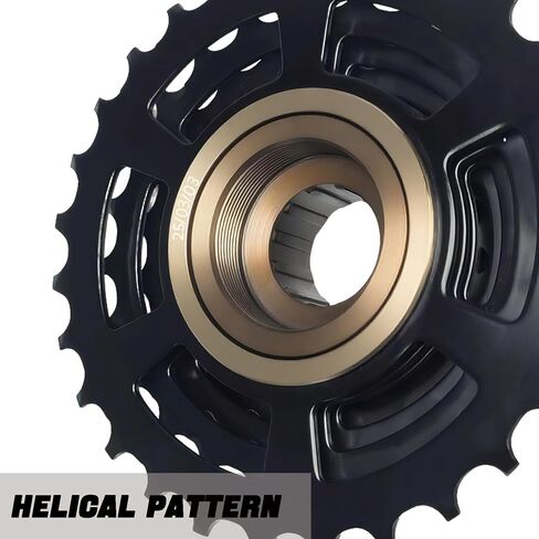 VERKSTAD 7 Speed Bike Freewheels, 14-28T Bicycle Freewheel, Threaded Type Cycling Replacement Part for Mountain Bike Road Bike, Black in Kuwait
