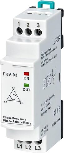 FKV-03 3 * 380VAC فشل الطور ثلاثية الطور ، عدم تناسق الطور (ثابت. 40 ٪) ، ترحيل تسلسل الطور 1PCS in Saudi Arabia
