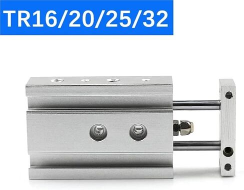 1pcs Air Cylinder TR16 TR20 TR25 TR32 Twin-Rod Cylinder Pneumatic Cylinder 10-200mm Stroke with Magnet Double Acting Type(ST 30mm Magnetic,TR20 (Bore 20mm)) in Kuwait
