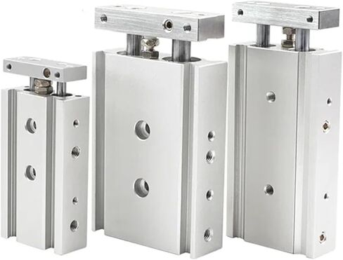 1pcs Air Cylinder TR16 TR20 TR25 TR32 Twin-Rod Cylinder Pneumatic Cylinder 10-200mm Stroke with Magnet Double Acting Type(ST 30mm Magnetic,TR20 (Bore 20mm)) in Kuwait