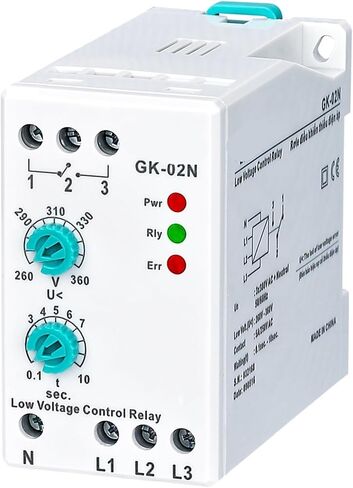 GK-02N Phase Failure Analogue Adjustable Protection Relay (3 * 380V with Neutral Wire) 1Pcs in Saudi Arabia