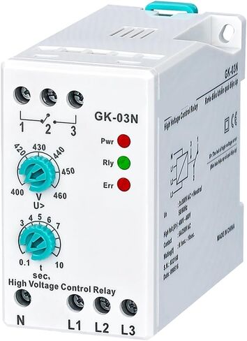 GK-03N Phase Failure Analogue Adjustable Protection Relay (3 * 380V with Neutral Wire) 1Pcs in Saudi Arabia