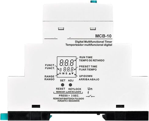 MCB-10 Multifunical LCD Timer Relay 1PCS (220VAC 24VAC-DC) in Saudi Arabia