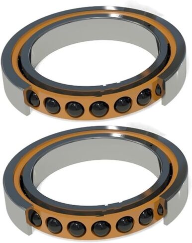 1PAIR 7207C HQ1 P4 35x72x17 Contact Bearings Spindle Bearings SI3N4 Ceramic Ball in Saudi Arabia