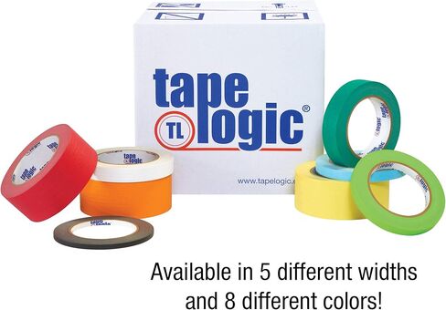 Aviditi Tape Logic 1/4 Inch x 60 Yards, General Purpose Colored Masking Tape, Black (Pack of 12) - Great for Home, Office, Arts, Crafts, DIY, Labeling and Coding in Saudi Arabia