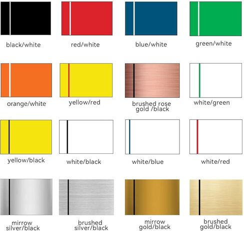 4PCS 12''x8'' Laser Engraving Double Color Sheet, Laser Engraving Blank ABS Double Color Plastic Sheet ABS Double Color Engraving Sheet Customized Personalized Signs for Interior Signs, Badges, DIY Carving (Red Panel Carved White) in Kuwait