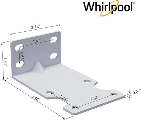 Whirlpool Mounting Brackets for Water Filter Housings #WHKF-B6, Compatible with Certain Whirlpool Filter Housings WHKF-DWH and WHKF-DUF, Includes 8 Screws in Saudi Arabia