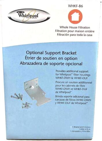Whirlpool Mounting Brackets for Water Filter Housings #WHKF-B6, Compatible with Certain Whirlpool Filter Housings WHKF-DWH and WHKF-DUF, Includes 8 Screws in Saudi Arabia