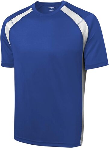 Sport-Tek Men's Forest Green 3XL Colorblock Crew Shirt in Saudi Arabia